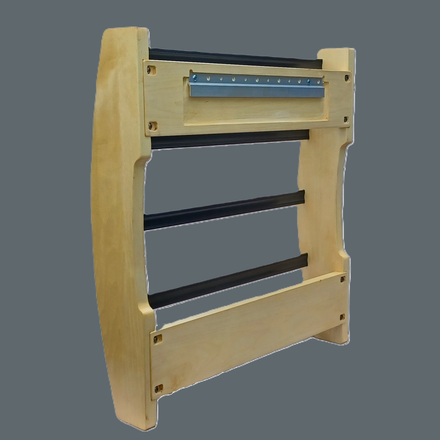 Medal Display, Custom Wood, Aspen, Clear Finish, 25 Medal