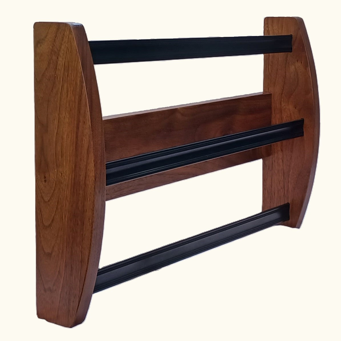 Zavus Medal Display, Custom Wood, Walnut, Clear Finish, 15 Medal