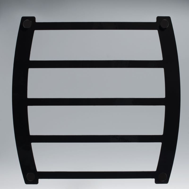Zavus Medal Display, Acrylic, Black, Matte-Texture, Black Hardware, 25 Medal
