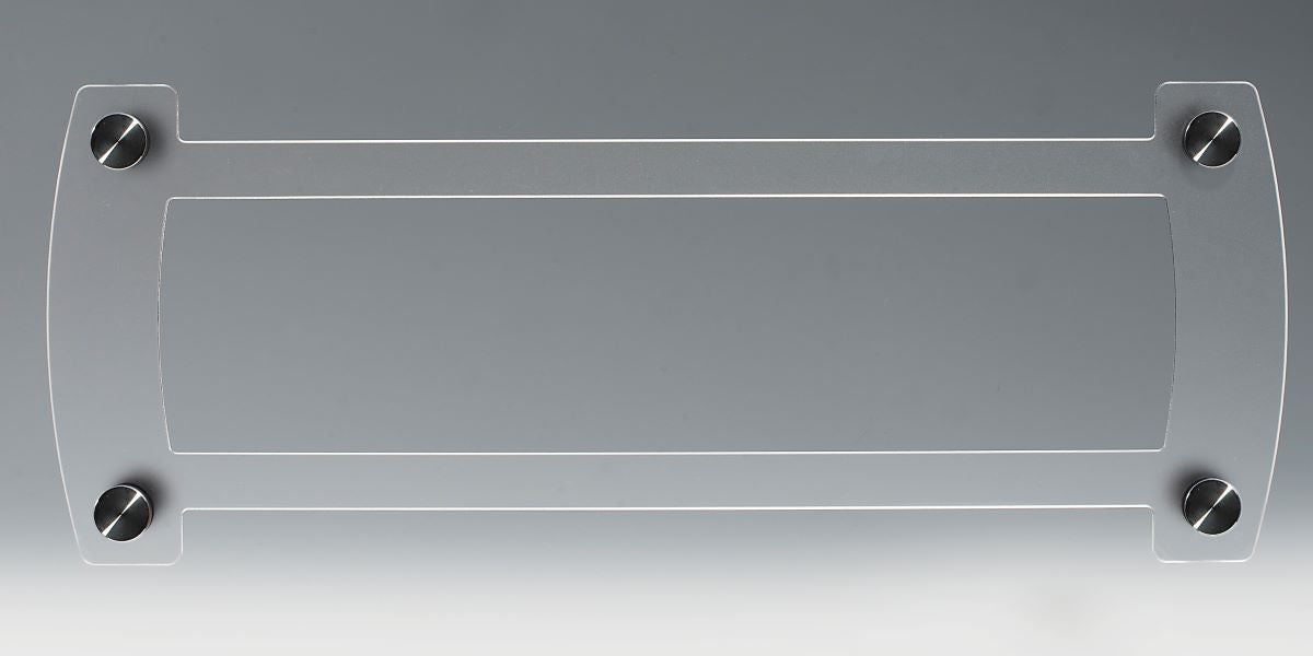 Zavus Medal Display, Acrylic, Clear, Matte-Texture, Stainless Hardware, 10 Medal