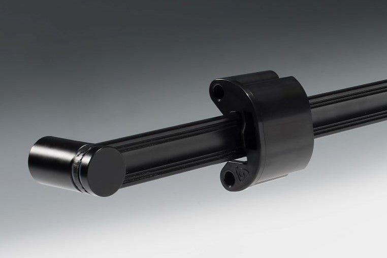 Zavus Medal Display, Single Rail, Black, 5 Medal