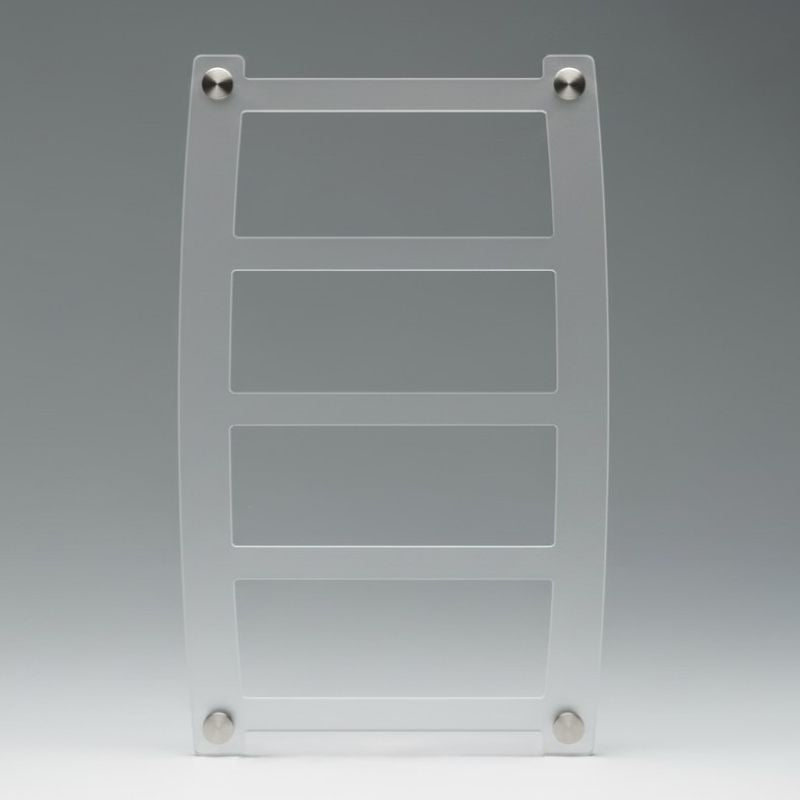 Medal Display: Wall-Mount, Clear Matte, 15-Medal