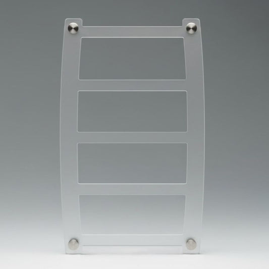Medal Display: Wall-Mount, Clear Matte, 15-Medal